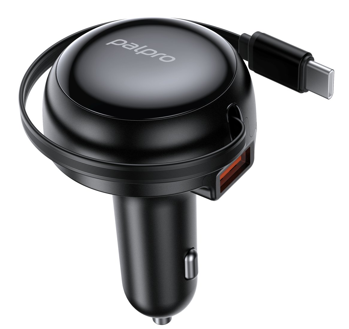CC05 53W Car Charger with Retractable USB-C Cable